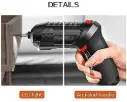 47 IN 1 Cordless Electric Screwdriver Drill with Built-in LED Rechargeable Wireless Drill Machine Kit Power Drill Screw Gun Tool, Accessories for House,Office,Travel