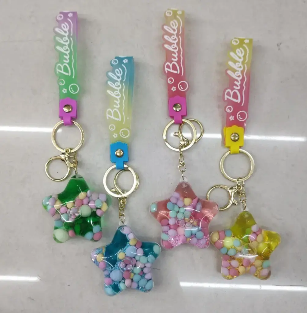Acrylic Water Glitter Keychains (Mix Design)