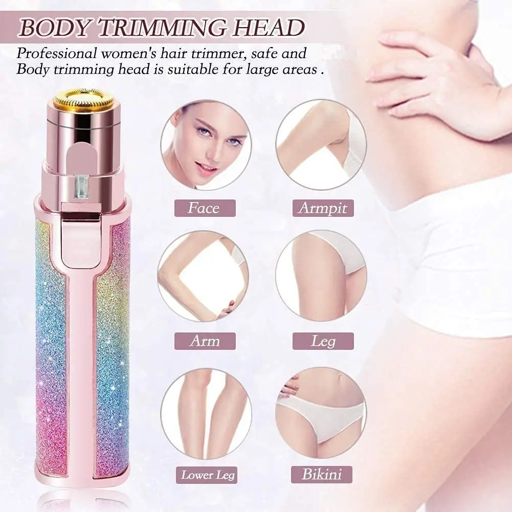 Portable eyebrow trimmer for women, epilator for women, facial hair remover for women,Face, Upper Lips, Nose Hair RemovaL