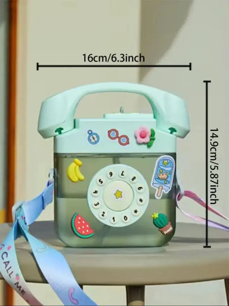 Phone shaped water bottle