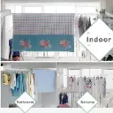 Clothes Drying Rack, Foldable Hanger Wall Mounted.