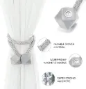 2Pc Set Magnetic Curtain Tiebacks Clips