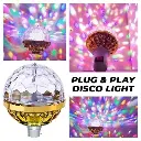 Rotating LED Crystal Bulb Light.