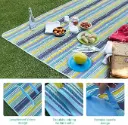 Beach Blanket Outdoor Picnic Blankets Mat 180 ×142cm Extra Large Waterproof Sand Proof Camping Blanket Lightweight Folding Portable Travel Blanket (MULTICOLOR) Big Size