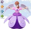 Angel Girl with Light and Music, Dancing Rotating Musical Fairy Princes Angel Doll Toy for Kids