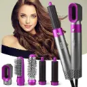 5-in-1 Hot Air Styler, Hair Dryer Comb, Multifunctional Styling Tool for Curly, Straight, Drying & Frizz-Free Hair, Negative Ion One Step Hair Dryer Brush, Fast Heating, 1000 Watts