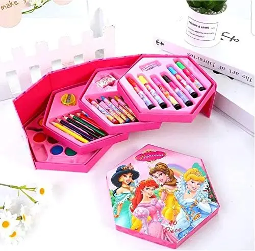 48 Pc Drawing Art Set With Water Color Pencils Crayons,Oil Pastel&Sketch Pens For Kids