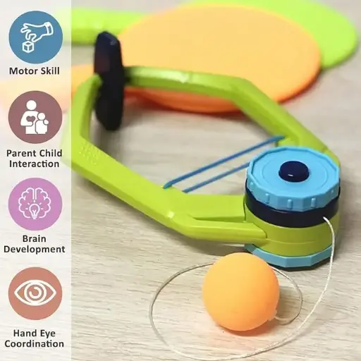Hanging Table Tennis Self Training Indoor Gaming 2 Racket & 5 Practice Ball Portable - Double Sparring Hanging Toys Parent Child Interaction Indoor Toys.