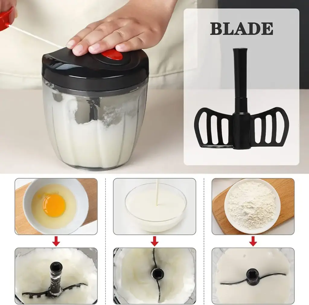 900ml Handy Vegetable Chopper, Fruit, Onion, Dry Fruit, Salad Maker Quick String Chopper Machine
